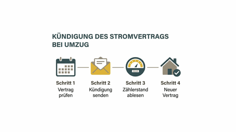 Strom kündigen bei Umzug